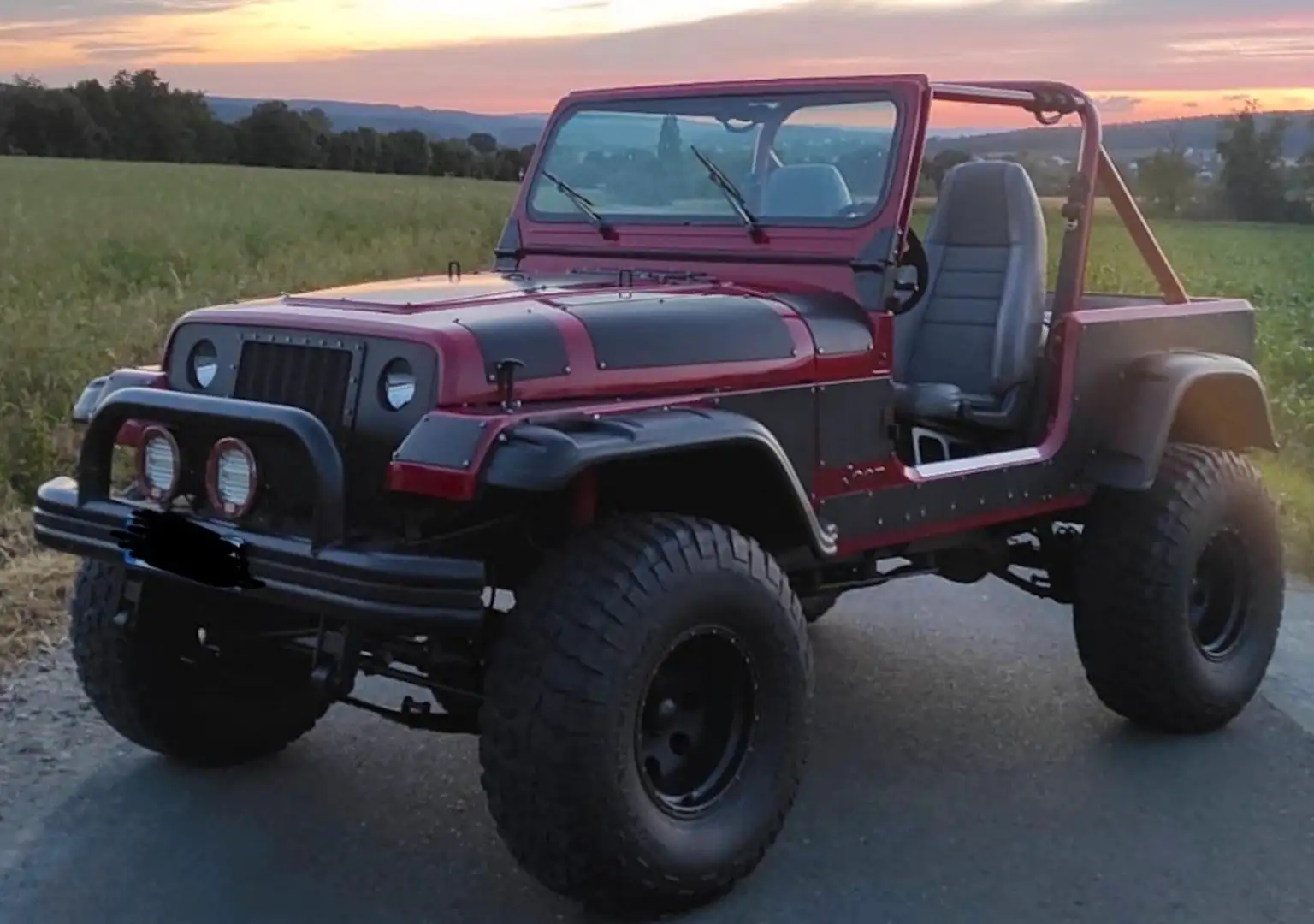 Jeep Wrangler YJ 4.2 LPG-H Zulassung-Hardtop-Türen- Roşu - 1