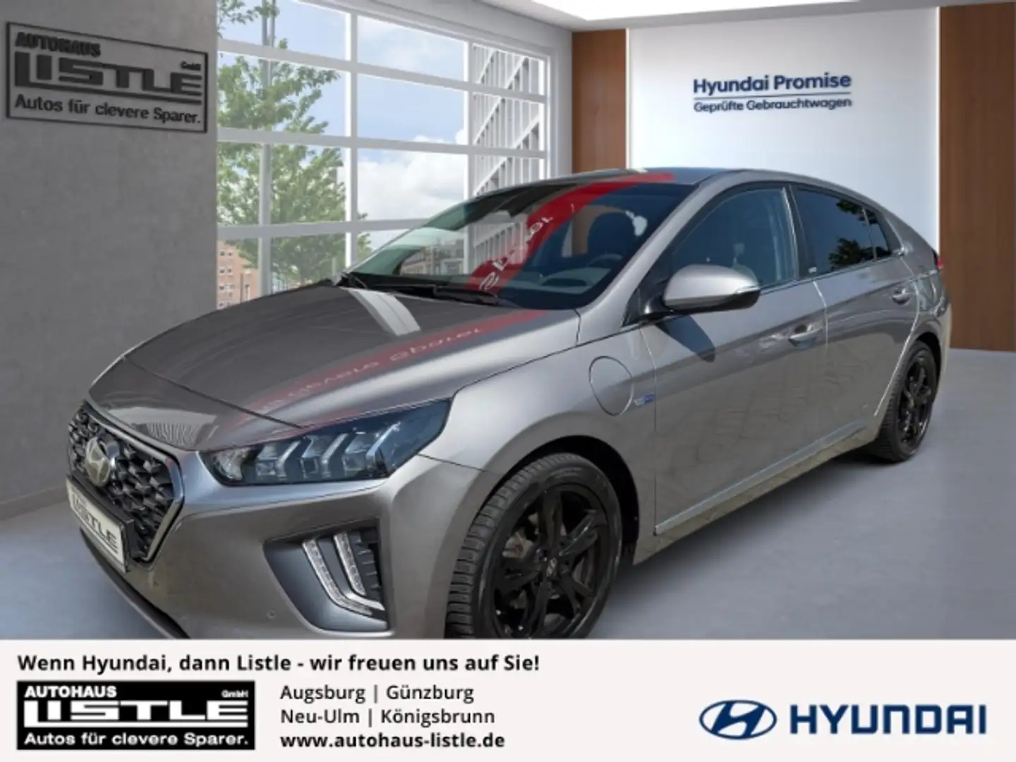 Hyundai IONIQ Premium Plug-In Hybrid 1.6 +LED+LEDER+KLIMA+UVM Gris - 1