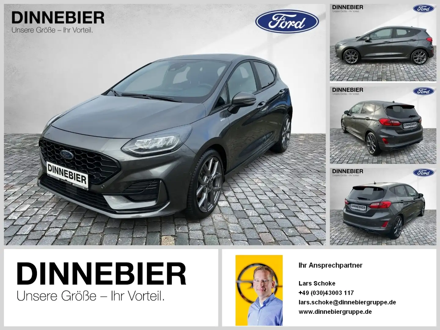 Ford Fiesta ST-Line LED+Kamera+Winterpaket+Klima Gris - 1