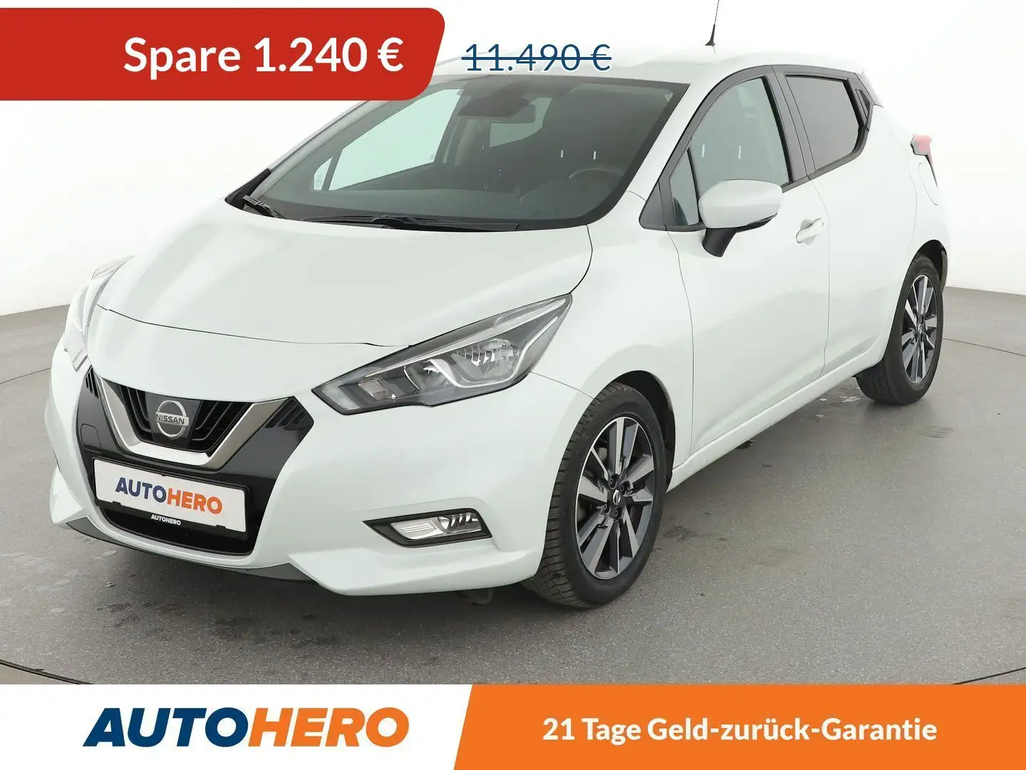 Nissan Micra 0.9 N-Connecta *NAVI*CAM*ALU*TEMPO*KLIMA* Wit - 1