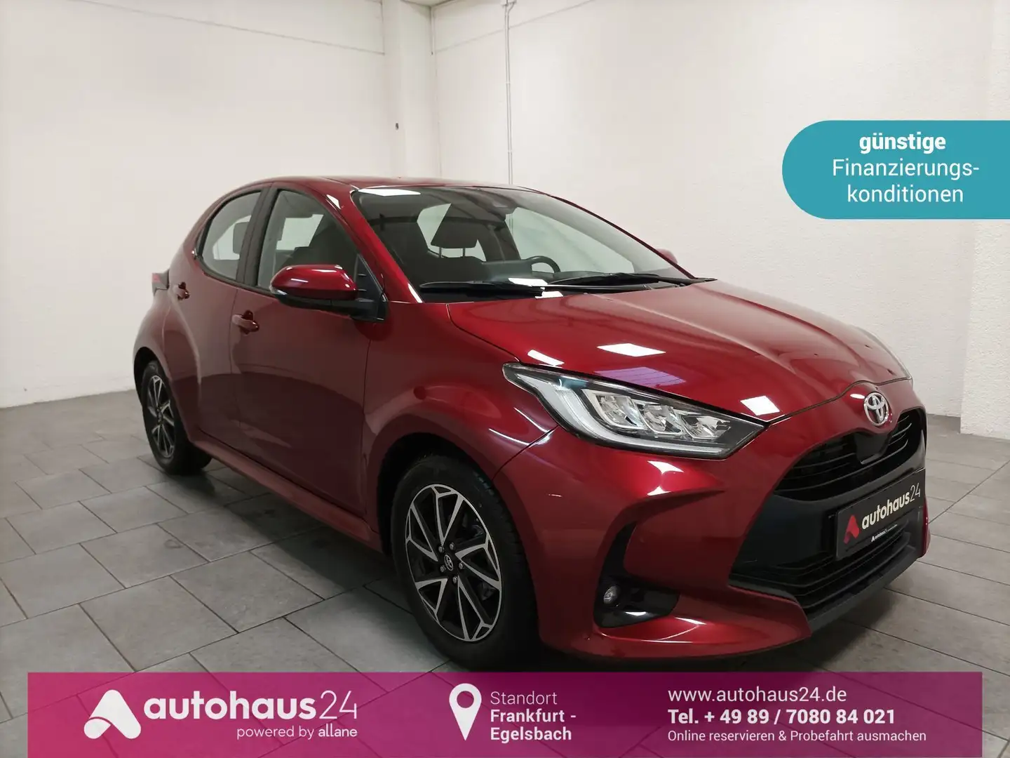 Toyota Yaris 1.5 Dual-VVT-iE Team D|Bluetooth|LED|CAM Rouge - 1