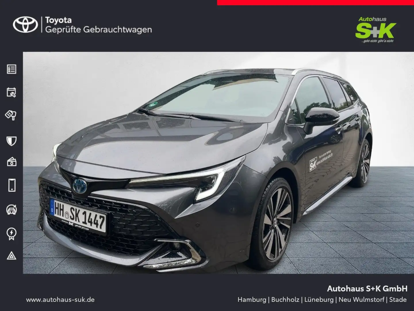Toyota Corolla 2,0-l-Hybrid, TS,Teamplayer+SHZ+R-Kamera Grau - 1