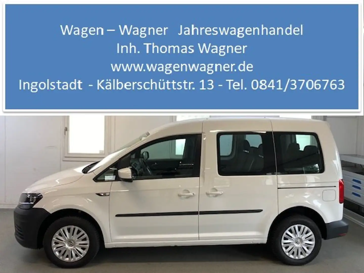 Volkswagen Caddy Kombi 2.0 TDI 102PS Klima DAB 7-Sitzer Bluetooth Blanc - 1