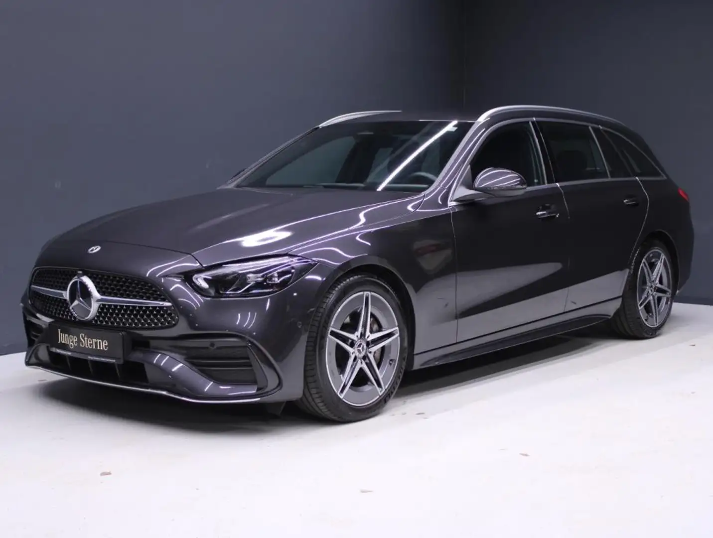 Mercedes-Benz C 200 T AMG+LED+NAVI+AHK+MBUX+KAMERA+Distronic Grijs - 1