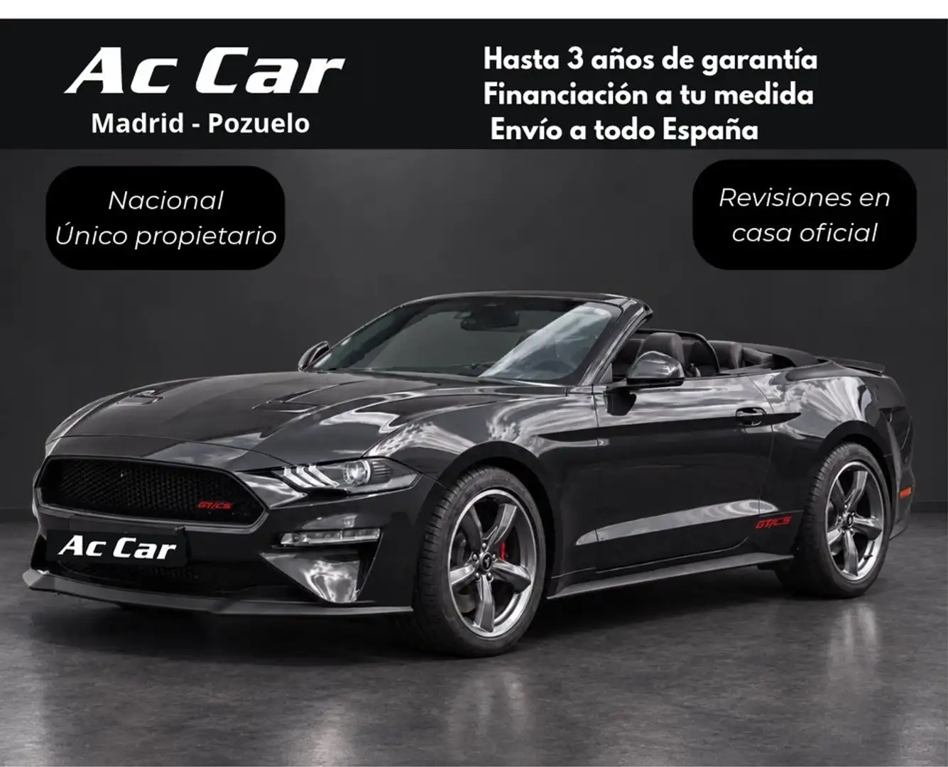 Ford Mustang 5.0 Ti-VCT V8 331kW GT (Conv.) Gris - 1