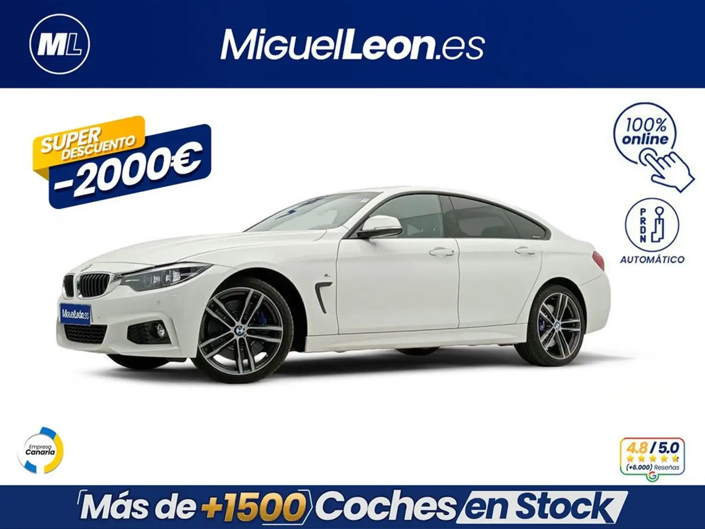 BMW 430 430i xDrive Auto. Blanco - 1