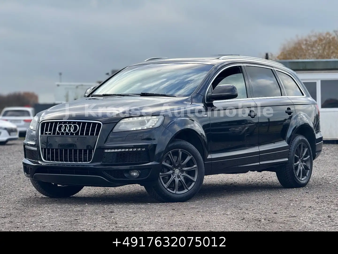Audi Q7 3.0 TDI S Line 7Sitze Pano RSE AHK Stdhzg Kam Schwarz - 1
