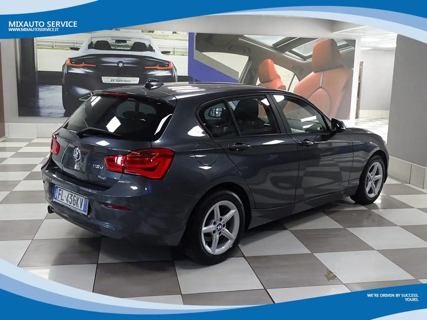 BMW 116 D 5 Porte Business AUT EU6 Grigio - 2