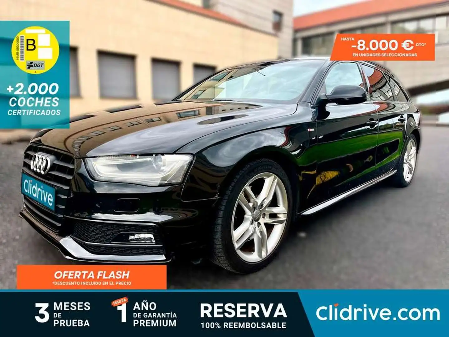 Audi A4 Avant 3.0TDI DPF S line edition Mult. 204 Negro - 1