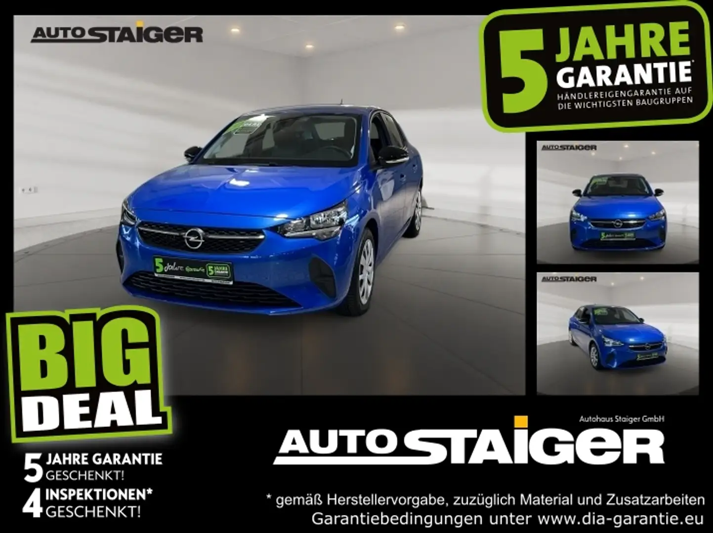 Opel Corsa F 1.2 Turbo Edition +KAM PDC SpurH Azul - 1
