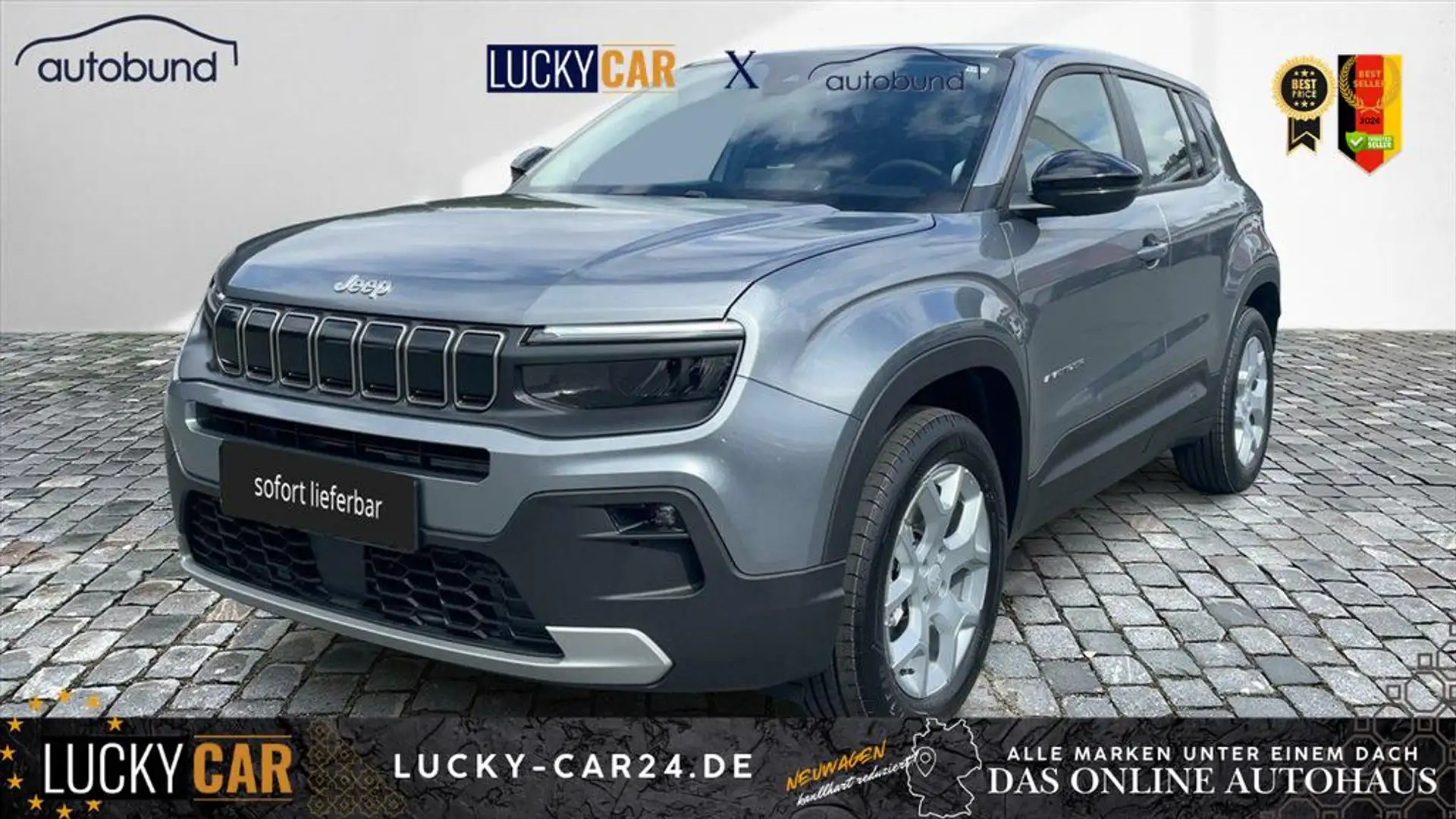 Jeep Avenger ALTITUDE 1,2 T3 (MHEV) DCT Klimaaut. LED Kamera... Gris - 1