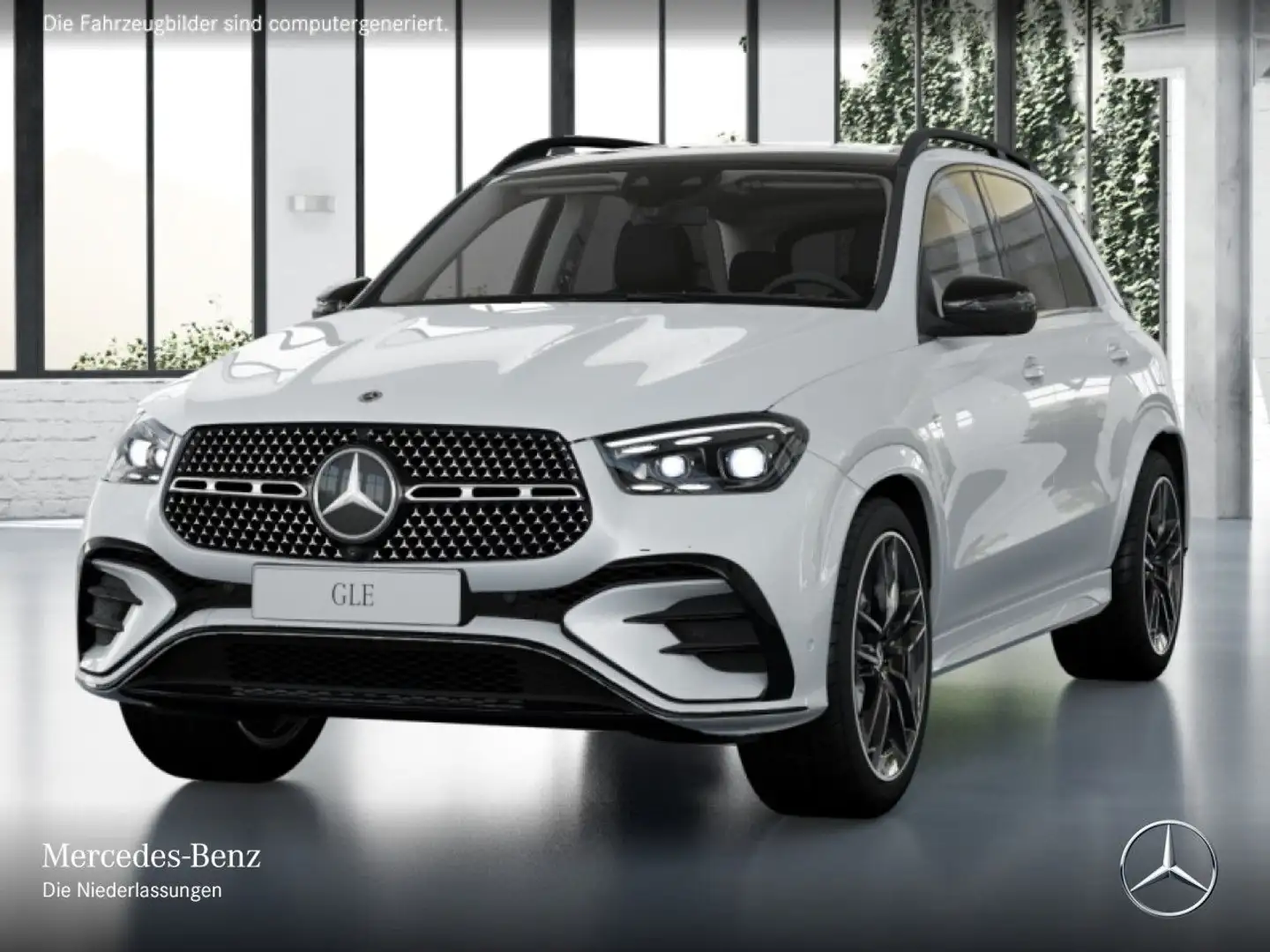 Mercedes-Benz GLE 350 de 4M AMG+NIGHT+PANO+360+AHK+MULTIBEAM+9G Blanc - 2