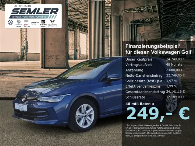 Volkswagen Golf VIII 1.5 eTSI DSG Life 1,99% ACC NAVI LED APP
