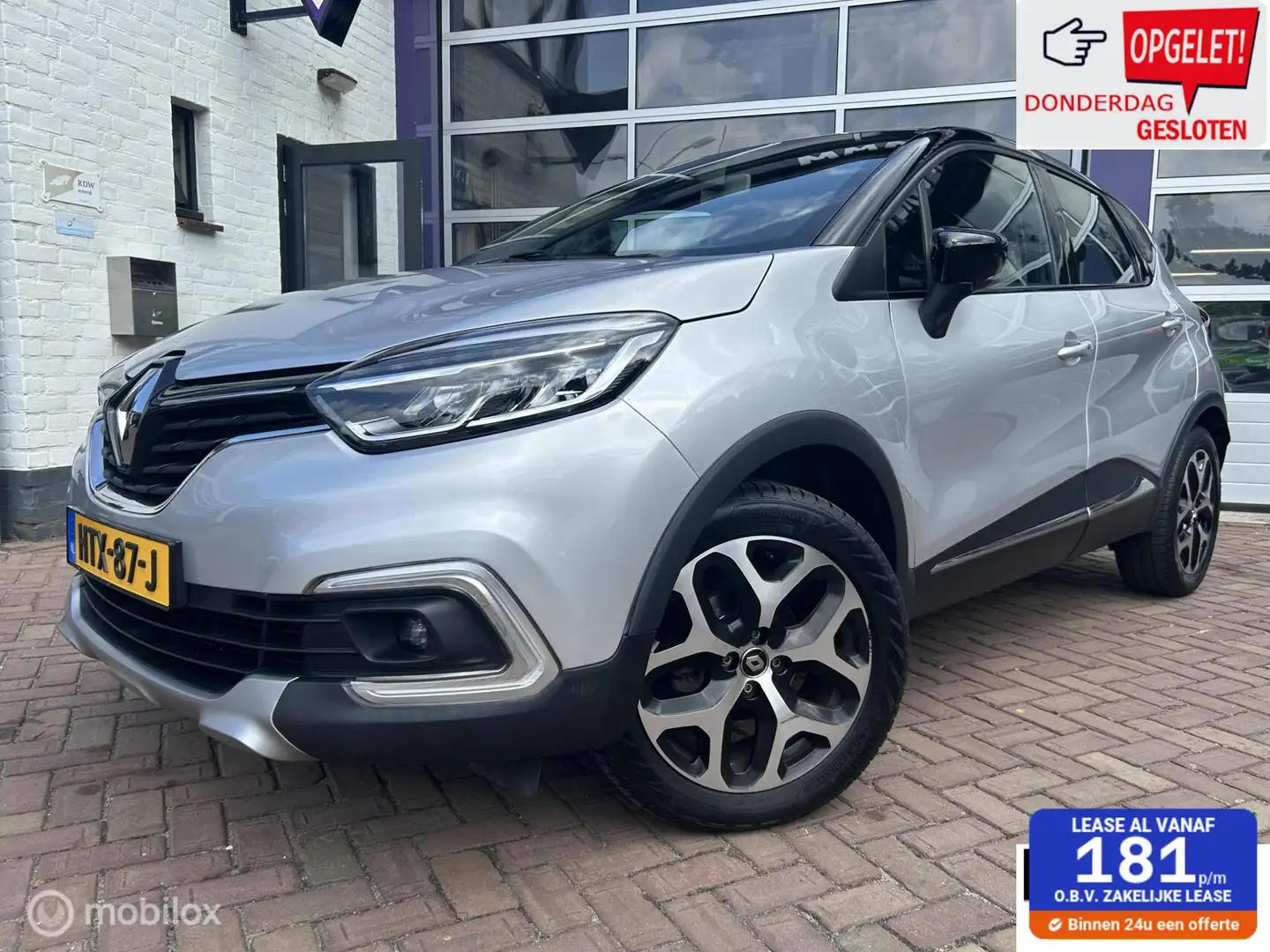 Renault Captur 0.9 TCe Limited * AC * NAVIGATIE * TREKHAAK Grijs - 1