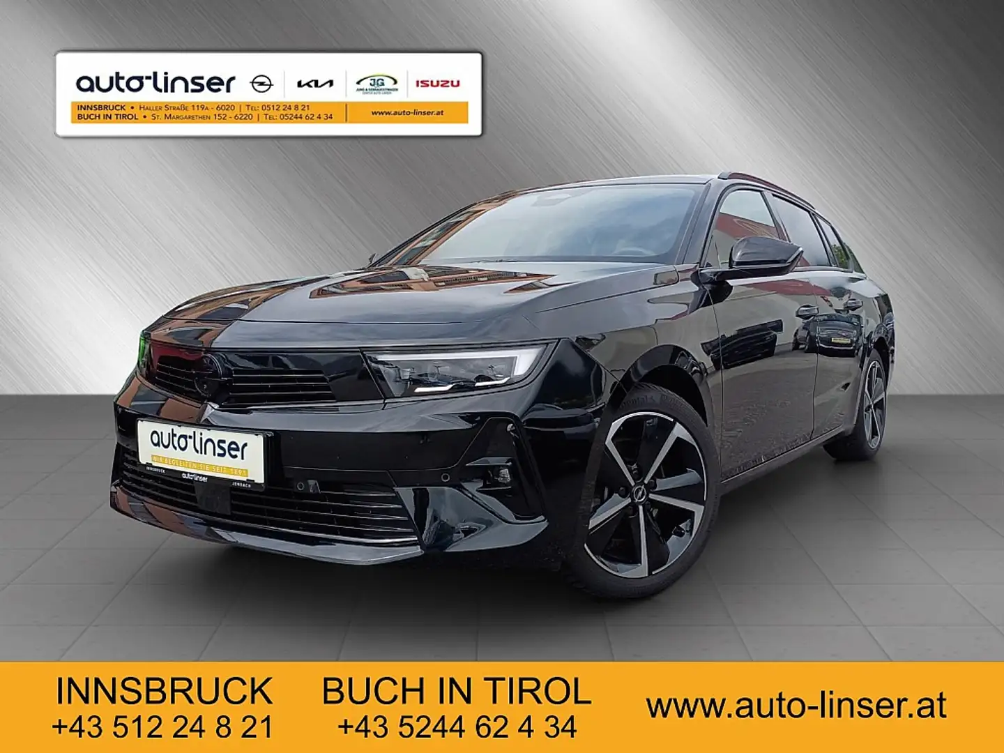 Opel Astra ST 1,2 Turbo GS Aut. Schwarz - 1