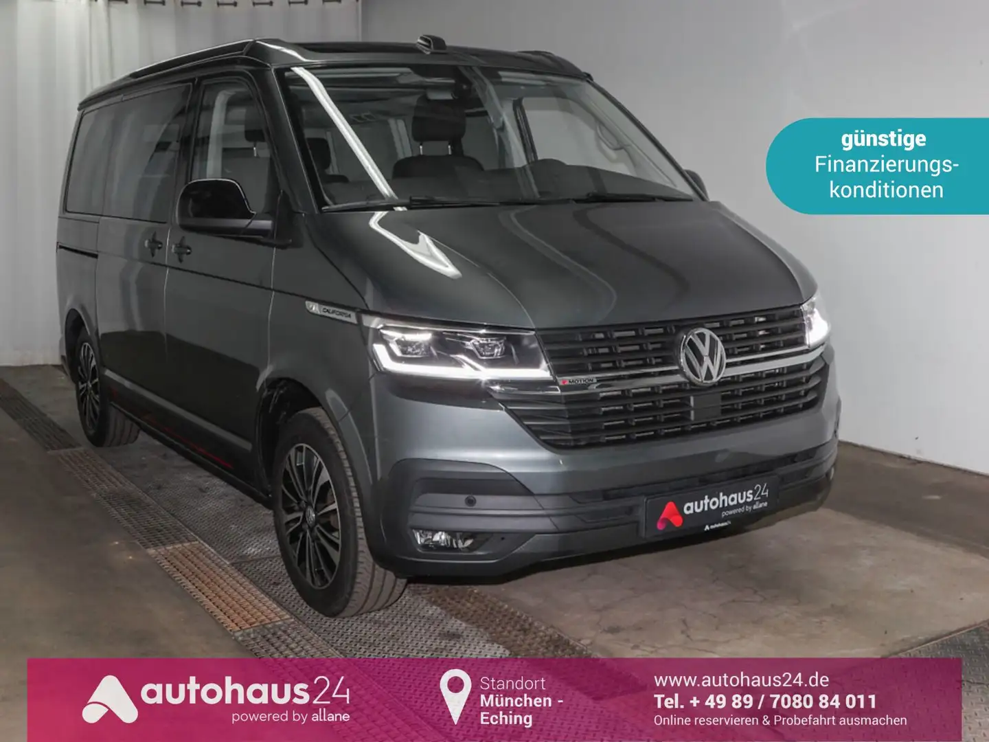 Volkswagen T6 California T6.1 2.0 TDI California Beach Camper Ed.|4M|AHK Grau - 1