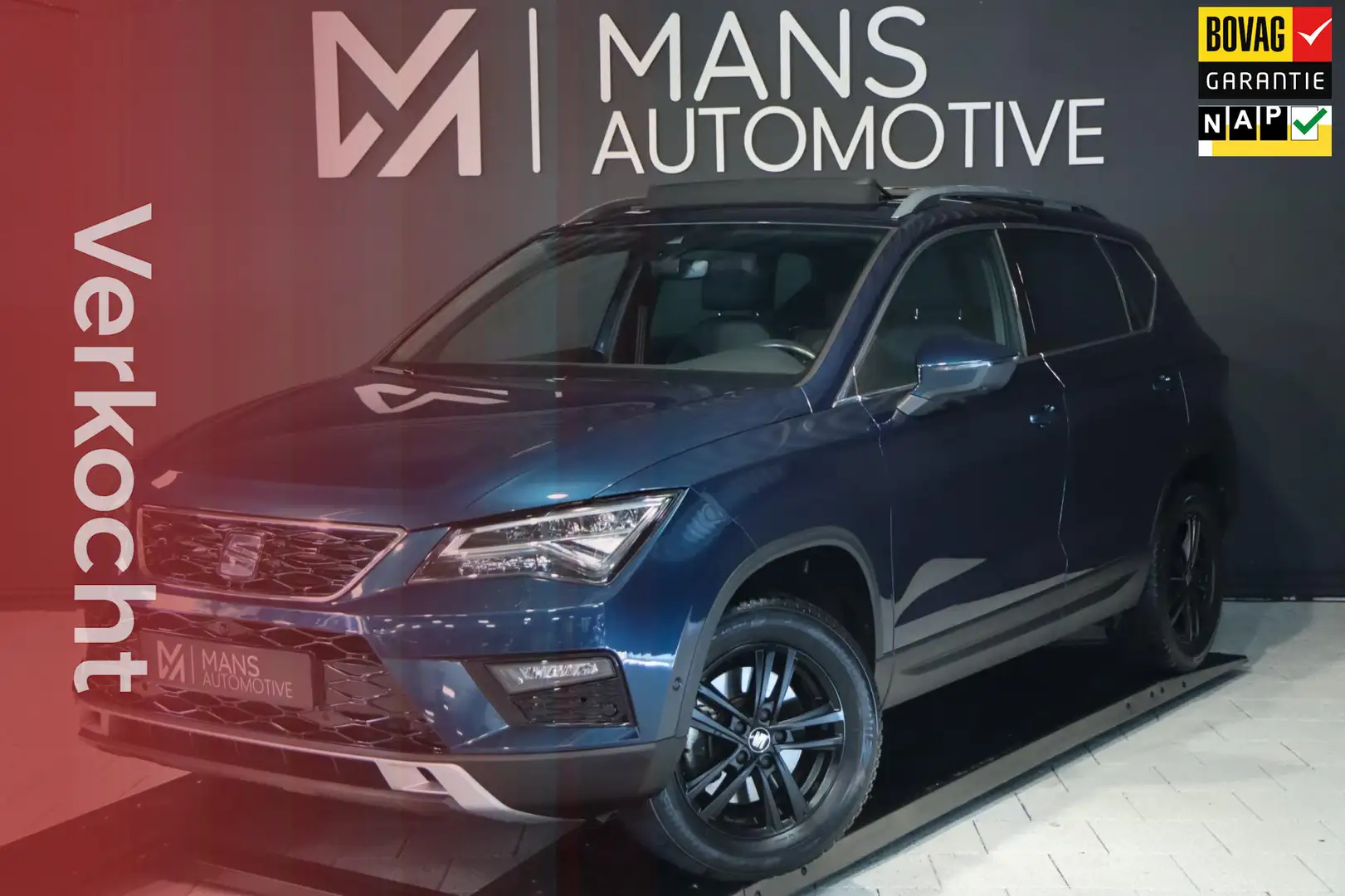 SEAT Ateca 1.4 TSI Xcellence 4DRIVE / PANODAK / KEYLESS / ACC Blau - 1