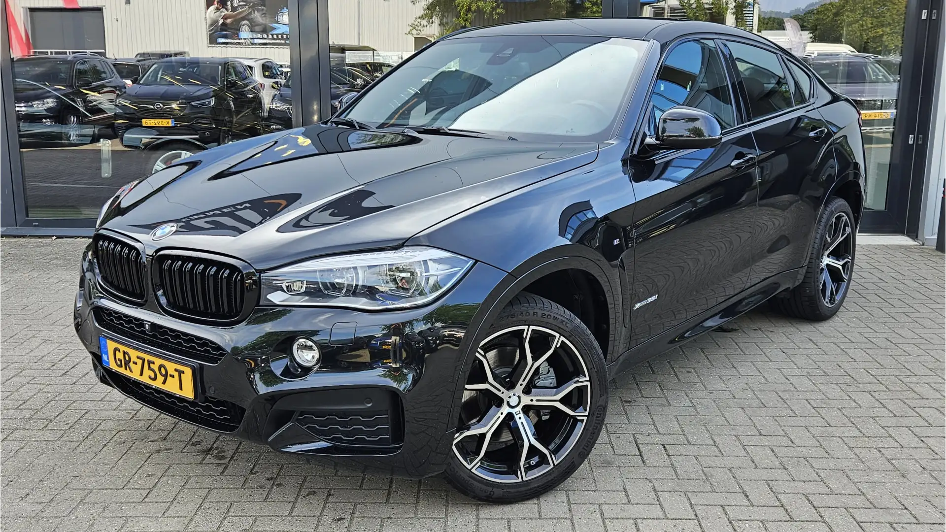 BMW X6 xDrive35i High Executive + M-SPORT + LED + LM VELG Zwart - 2