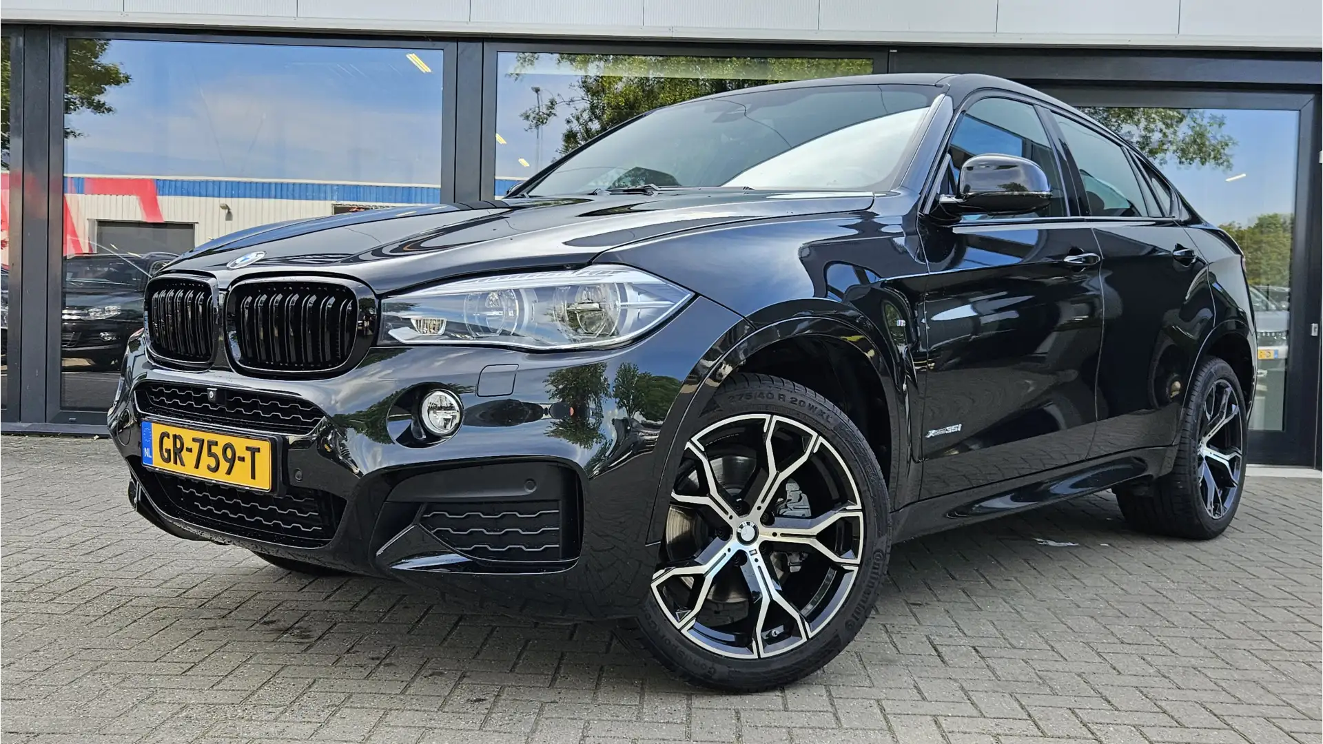 BMW X6 xDrive35i High Executive + M-SPORT + LED + LM VELG Zwart - 1
