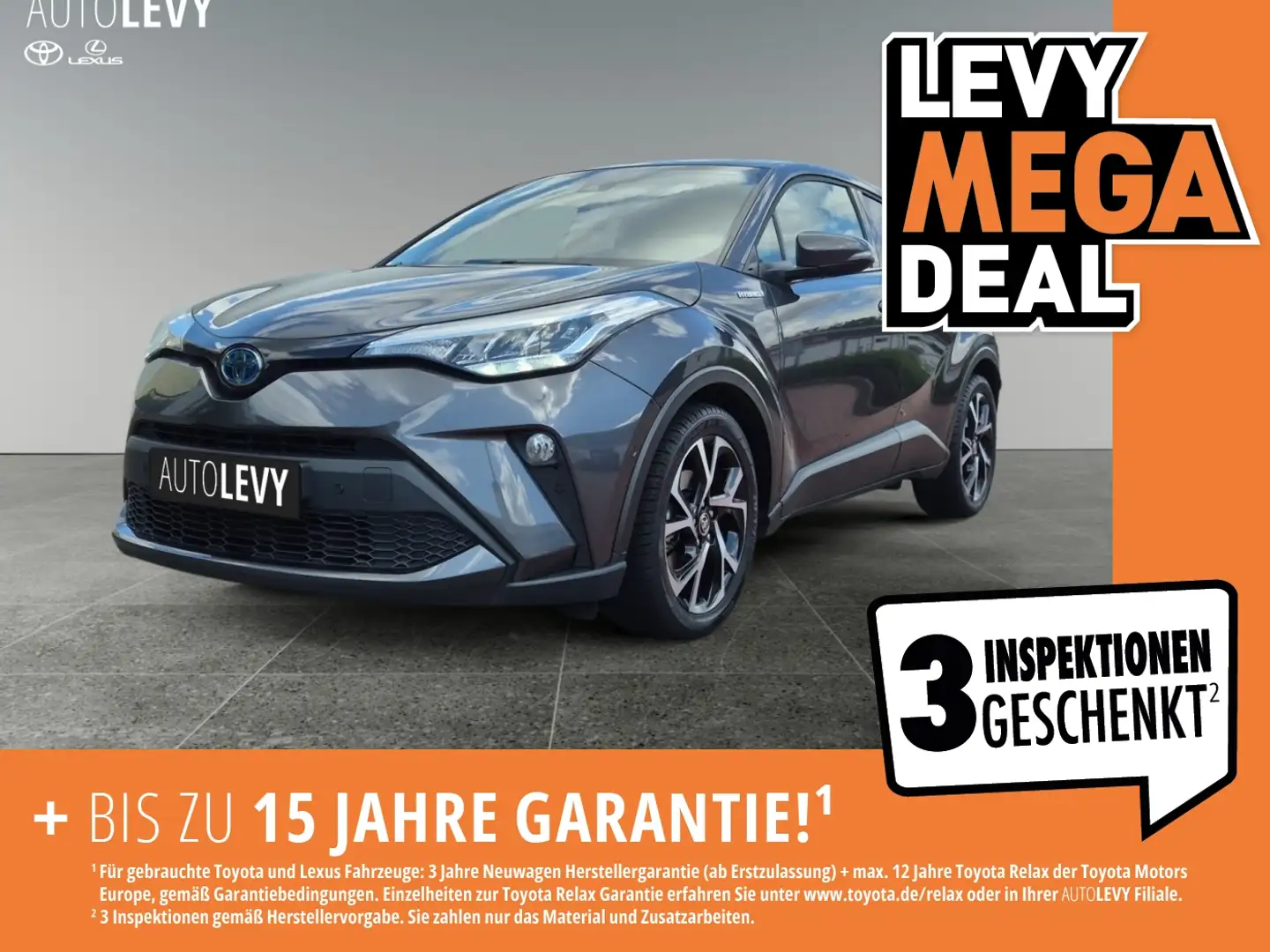 Toyota C-HR 2.0 HYBRID Team D Navi*LED*CarPlay*Sitzhzg. Gris - 1