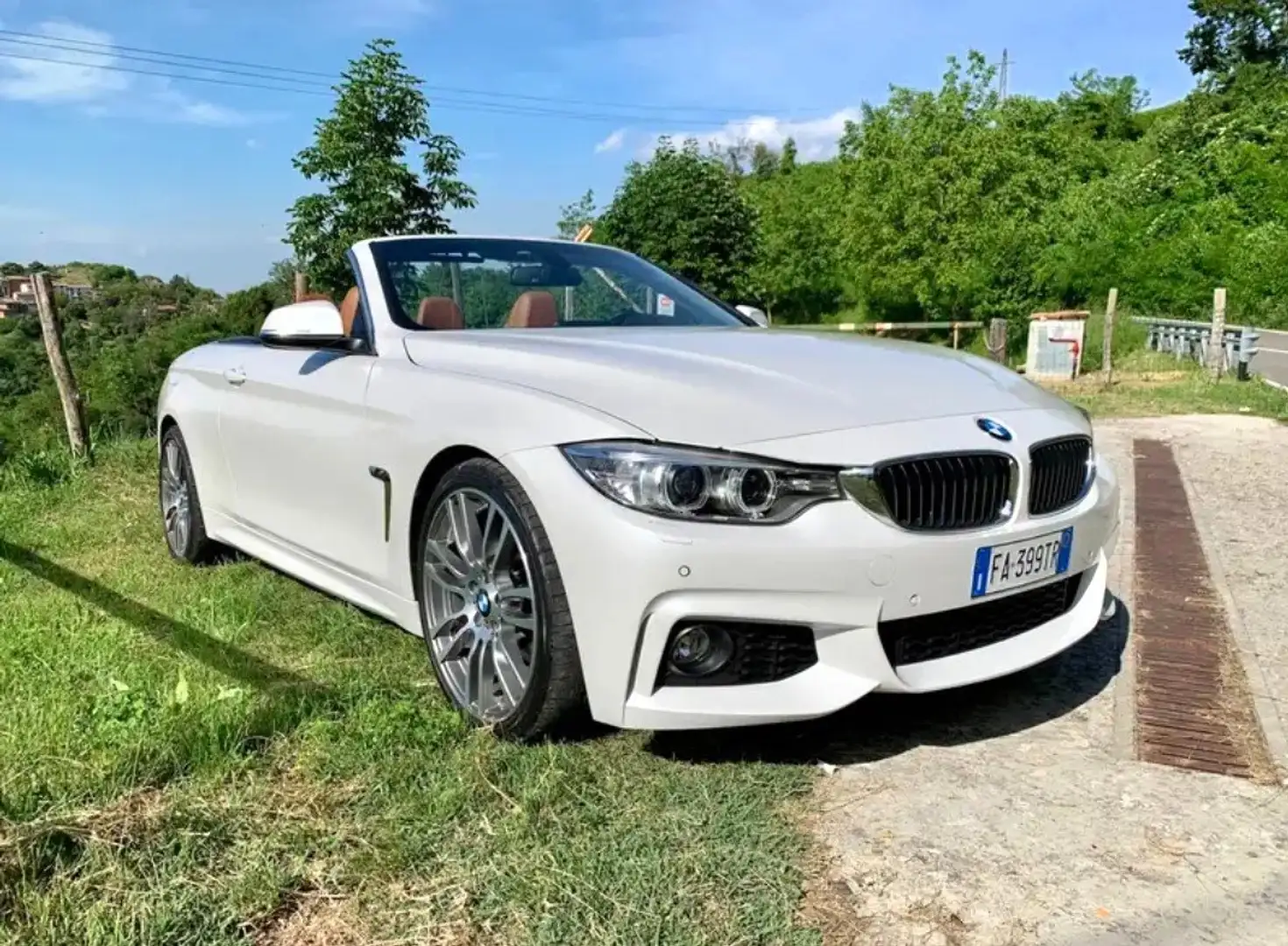 BMW 428 Cabrio 428i Cabrio Msport Bianco - 2