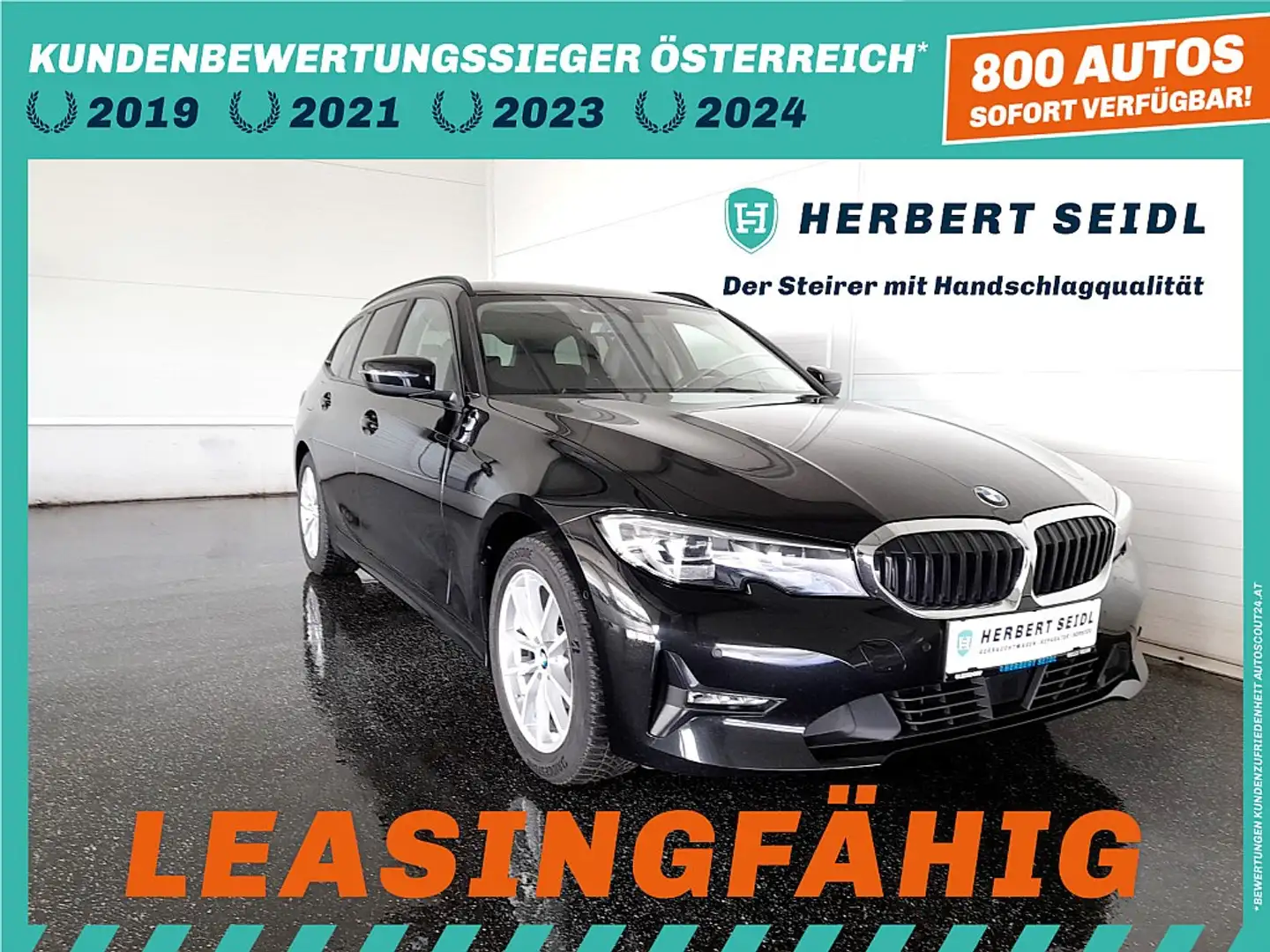 BMW 320 d Touring "SPORT" Aut. *VOLL LED / NAVI / ACC /... Noir - 1