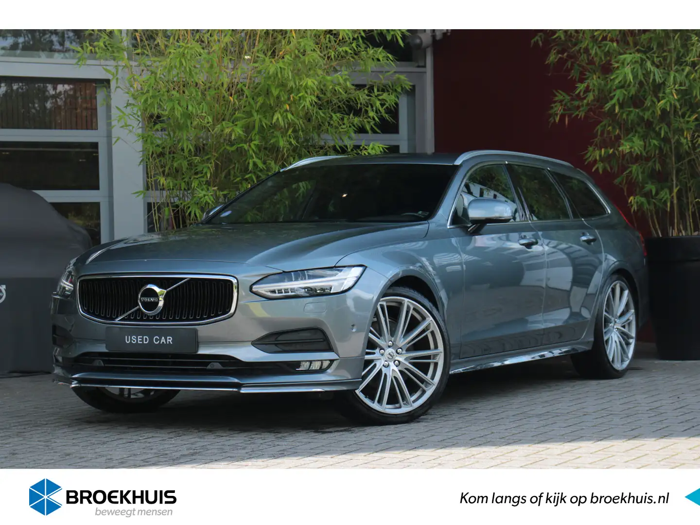 Volvo V90 T5 254pk Geartronic Momentum | Trekhaak | Adaptiev Grijs - 1