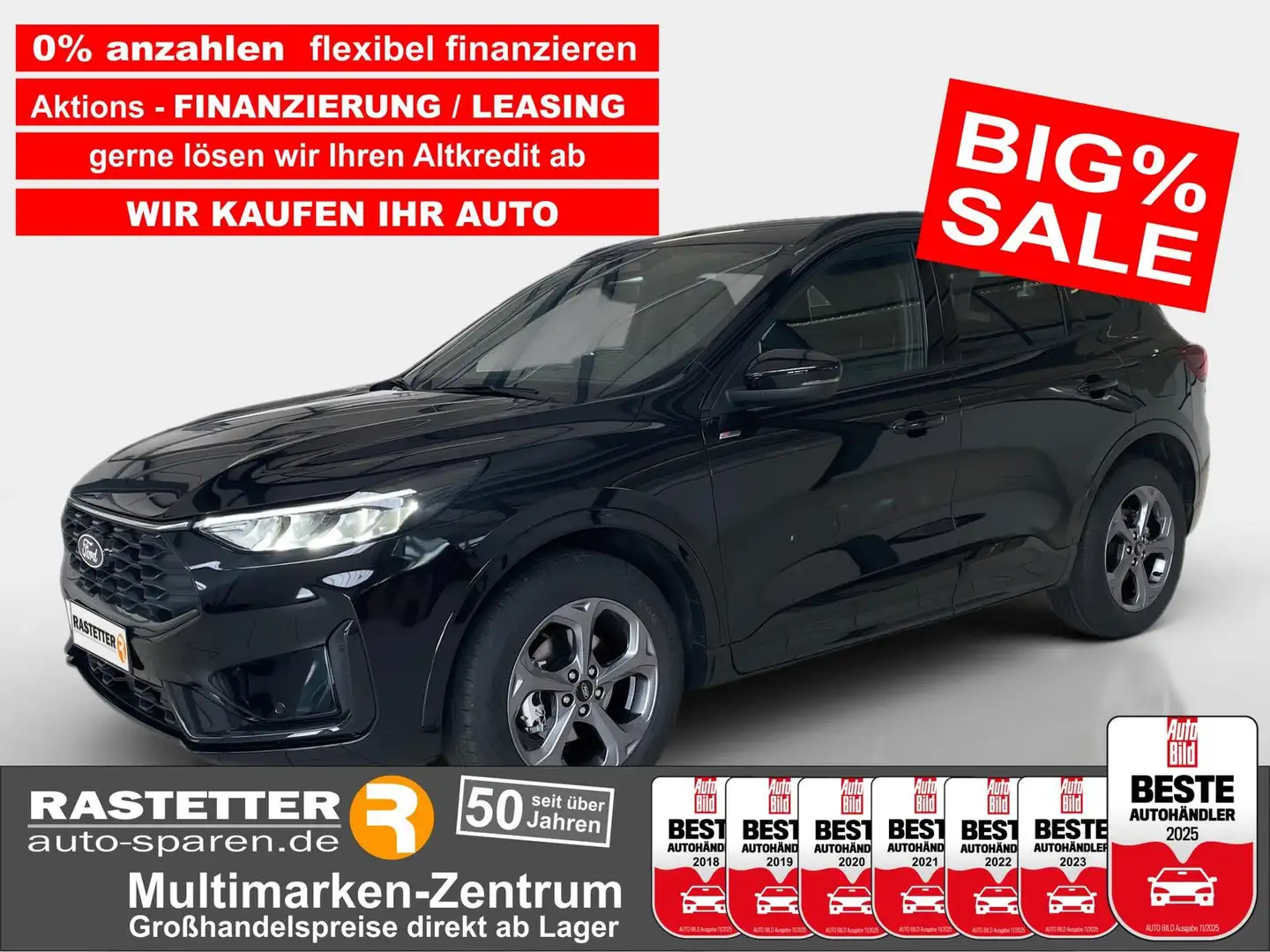 Ford Kuga ST-Line Aut. 5Jahre+Navi+18Z+Kamera+KeyFree+virtCP Schwarz - 1