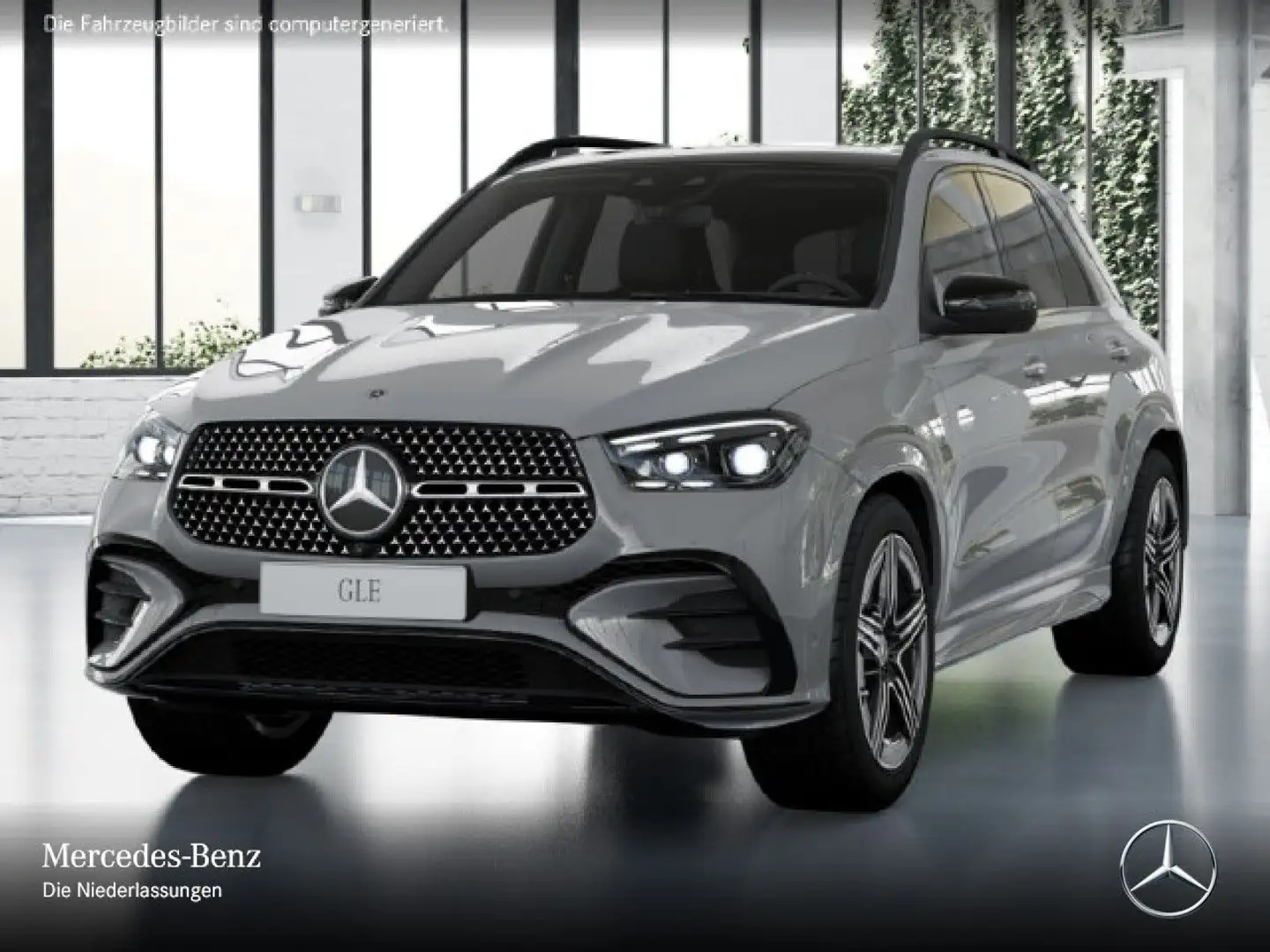 Mercedes-Benz GLE 450 d 4M AMG+NIGHT+PANO+360+AHK+MULTIBEAM+SPUR Grau - 2