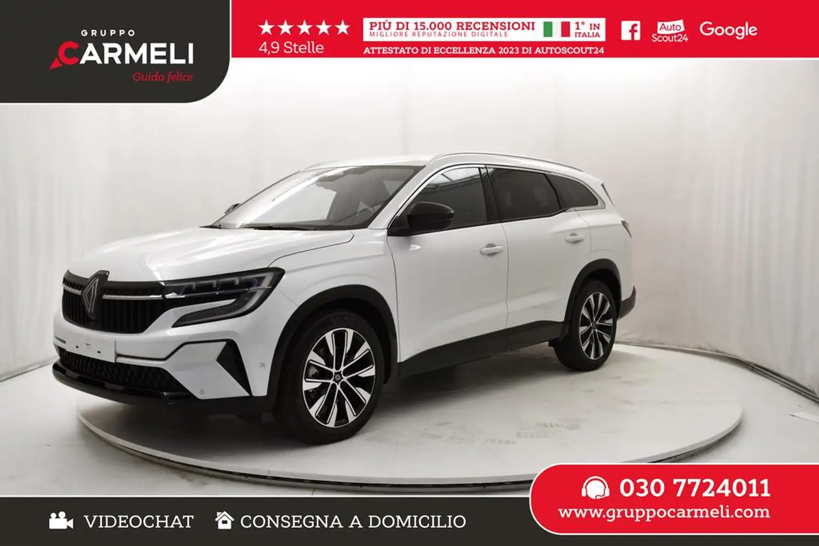 Renault Espace 1.2 e-Tech full hybrid Techno 200cv auto Alb - 1