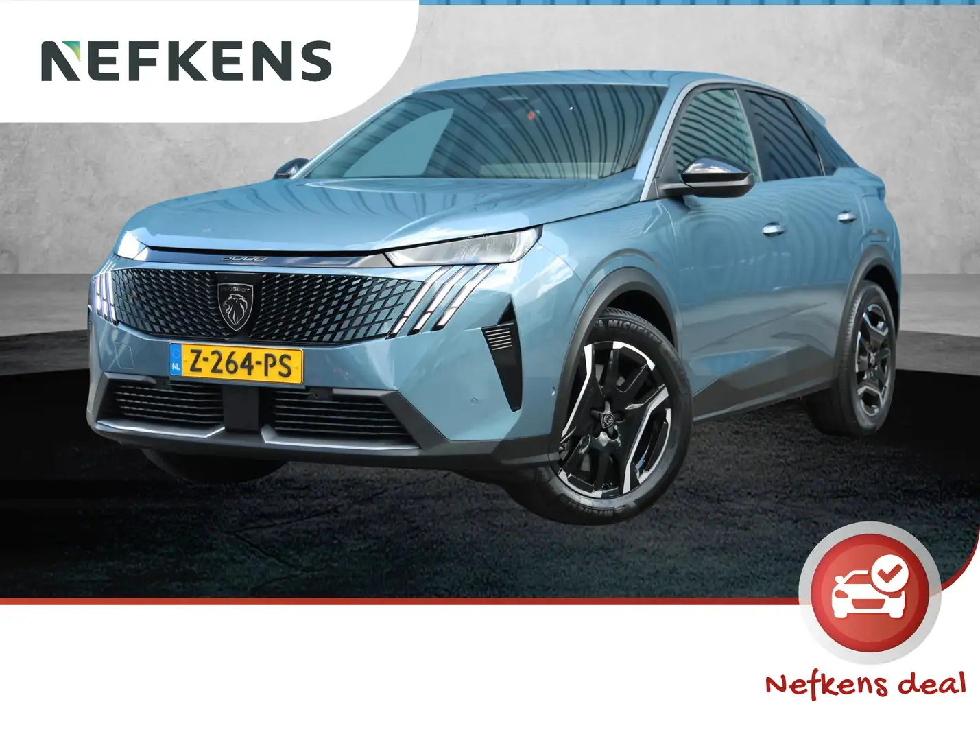 Peugeot 3008 e-3008 Allure 73 kWh 210PK | AppleCarPlay/AndroidA Blauw - 1