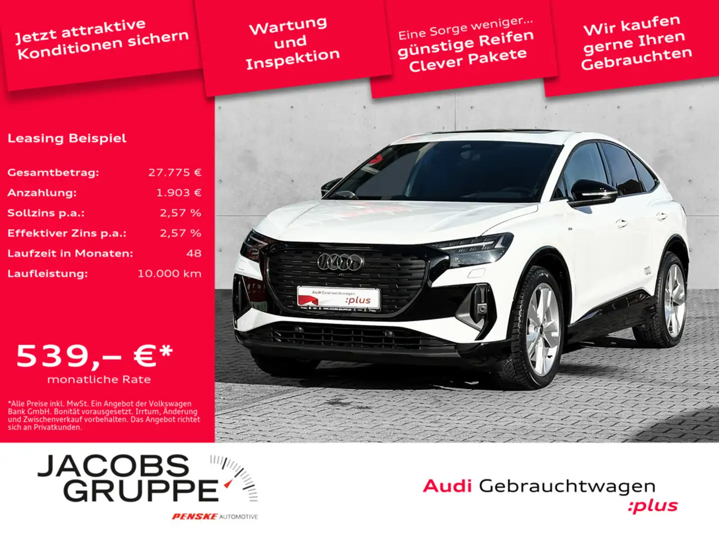 Audi Q4 e-tron Weiß - 1