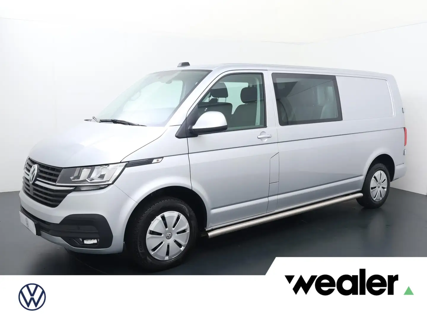 Volkswagen T6.1 Transporter 2.0 TDI L2H1 30 DC Highline | 150 PK | Dubbele Cab Argent - 1