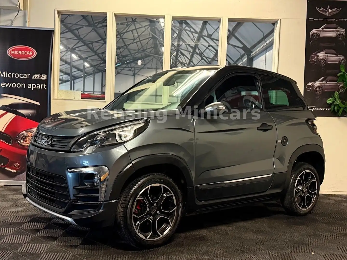 Ligier JS 60 JS60 SERVO SPORT 8PS Mopedauto Microcar 45 KM Grau - 1