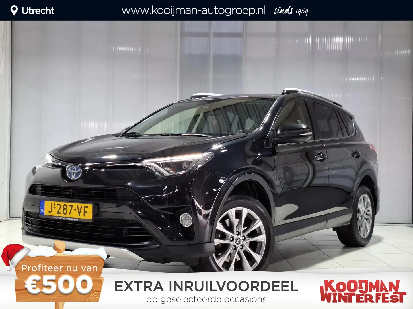 Toyota RAV 4 2.5 Hybrid Executive | Leer | Navigatie | Nette au Zwart - 1