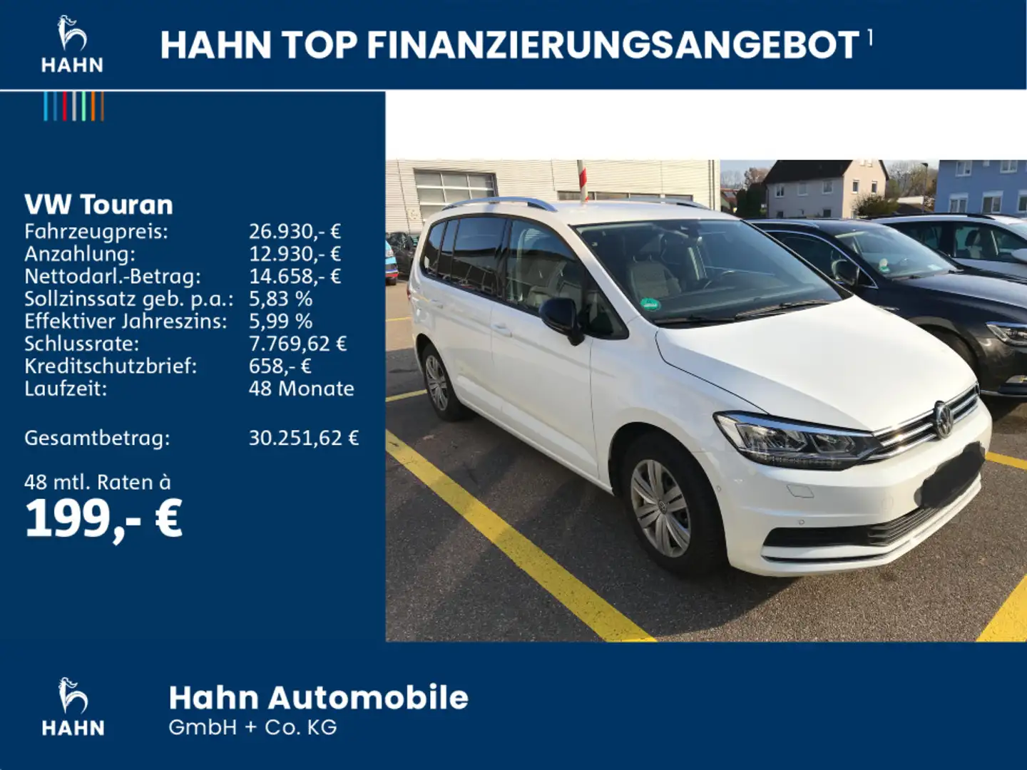 Volkswagen Touran 1.5TSI DSG IQ.DRIVE Weiß - 2