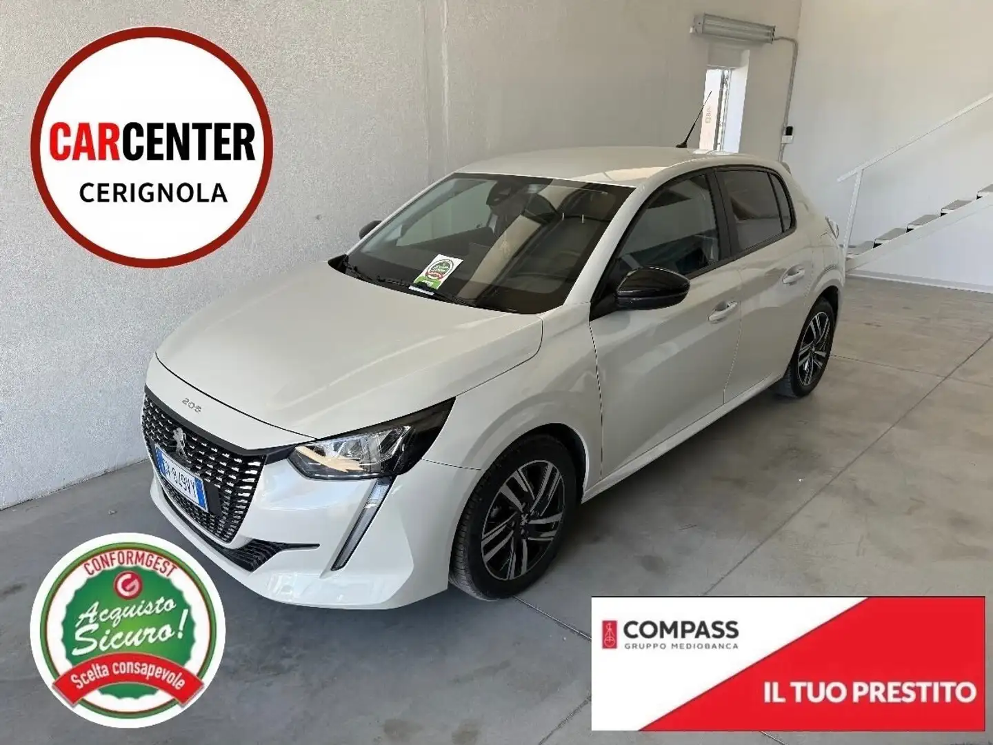 Peugeot 208 PureTech 75 Stop&Start 5 porte Allure Weiß - 1