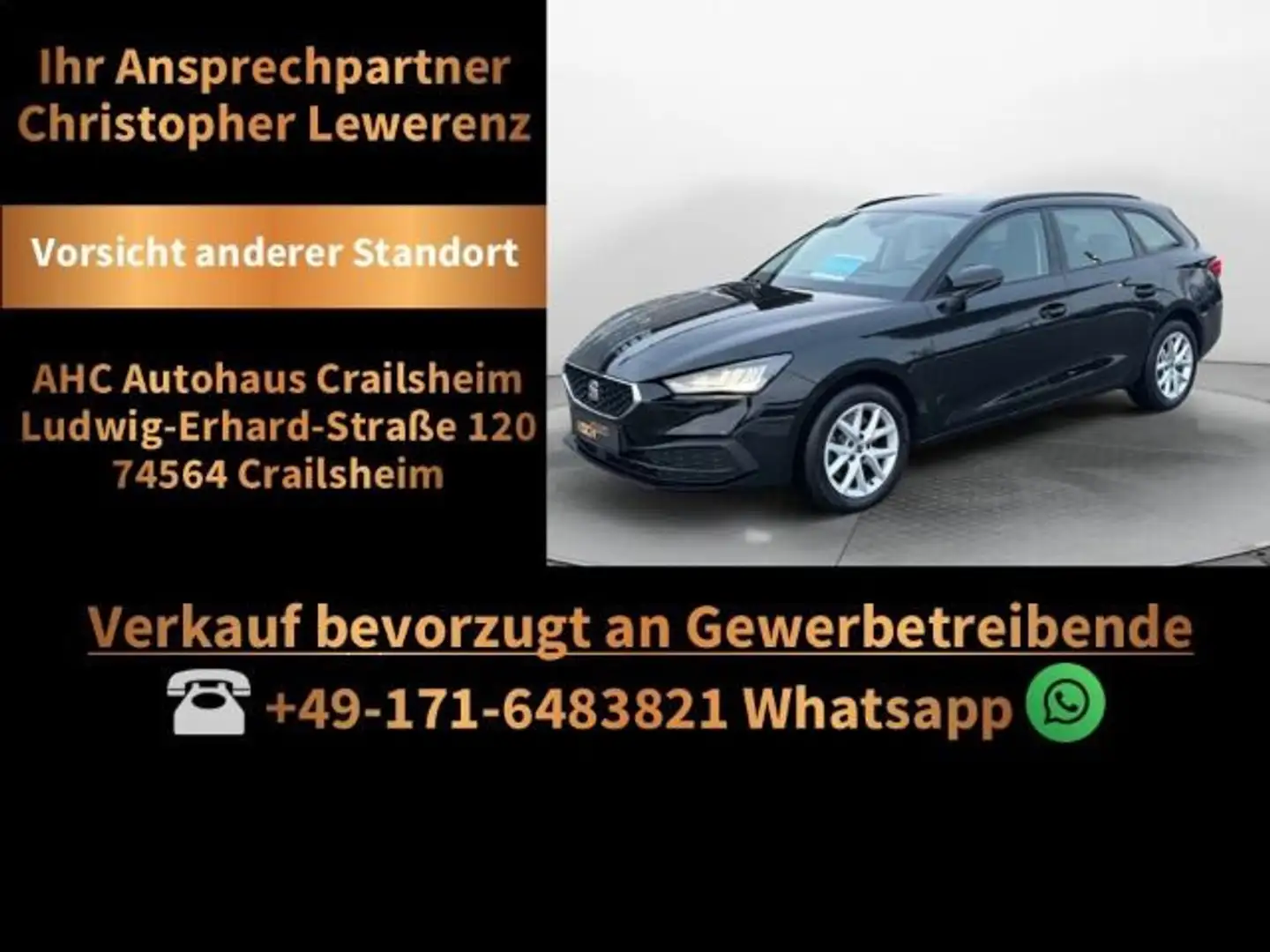 SEAT Leon ST 2.0 TDI Winterp Apple PDC Schwarz - 1