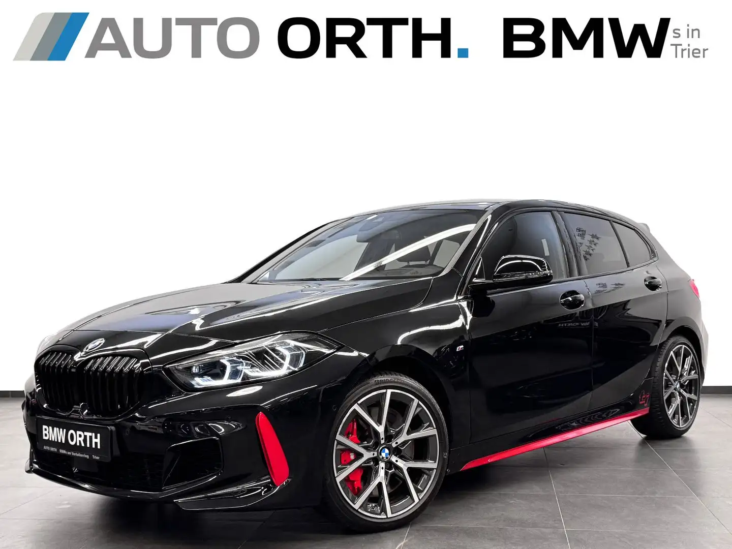 BMW 128 ti M-SPORT-PRO LEDER LC-PROF HUD KAMERA h/k Schwarz - 1