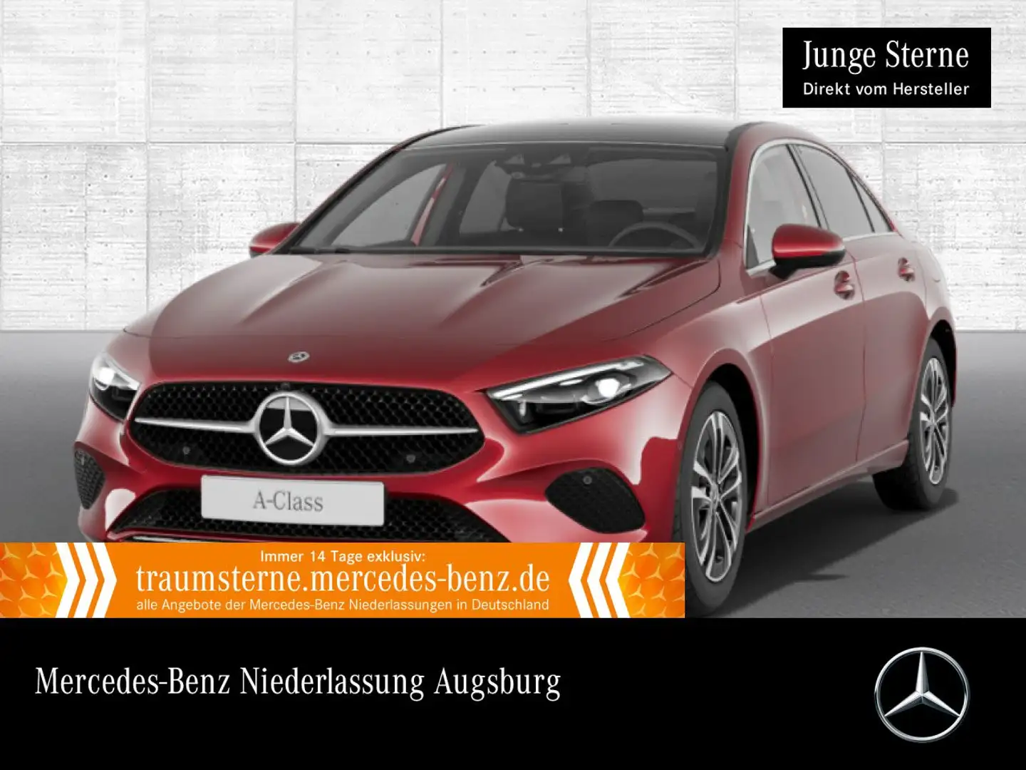 Mercedes-Benz A 220 Lim 4M PROGRESSIVE+PANO+360°+MULTIBEAM+8G Rot - 1