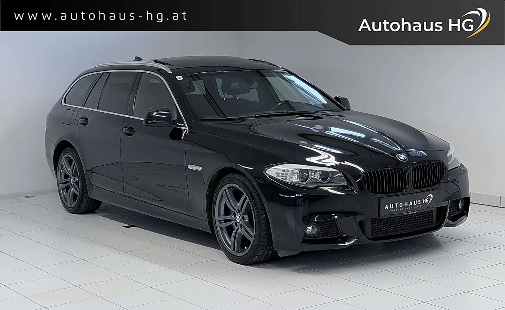 BMW 520 d Touring*M-SPORT*PANO*STEUERKETTE NEU* Schwarz - 1