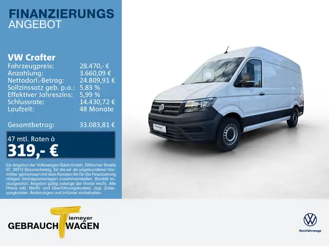 Volkswagen Crafter Kasten 2.0 TDI MR HD 3 SITZE KLIMA PDC+