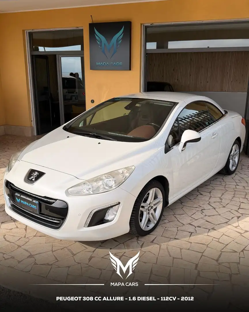 Peugeot 308 308 CC 1.6 e-hdi 8v Allure s Weiß - 2