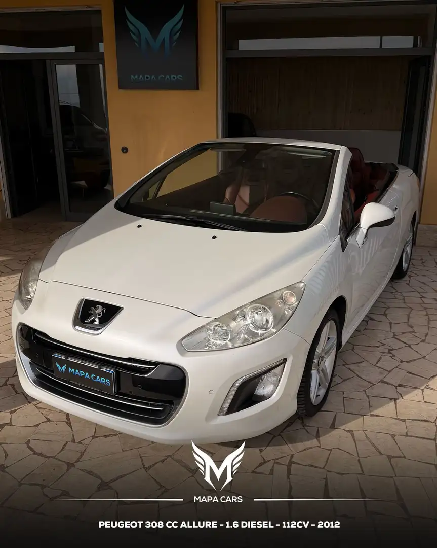 Peugeot 308 308 CC 1.6 e-hdi 8v Allure s Weiß - 1