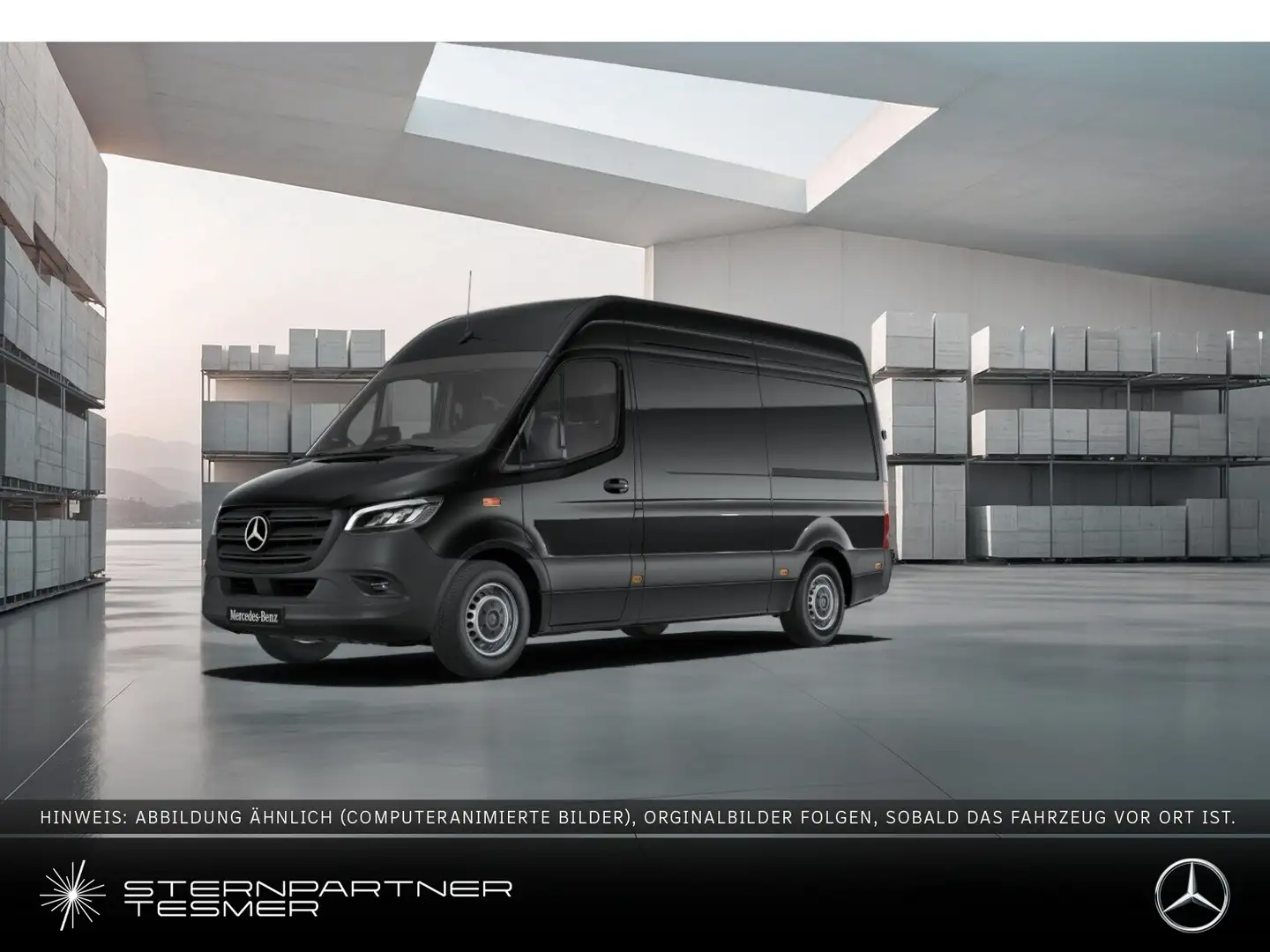 Mercedes-Benz Sprinter 317 CDI KASTEN L2H2 - 9G! SCHWINGSITZ! Nero - 1