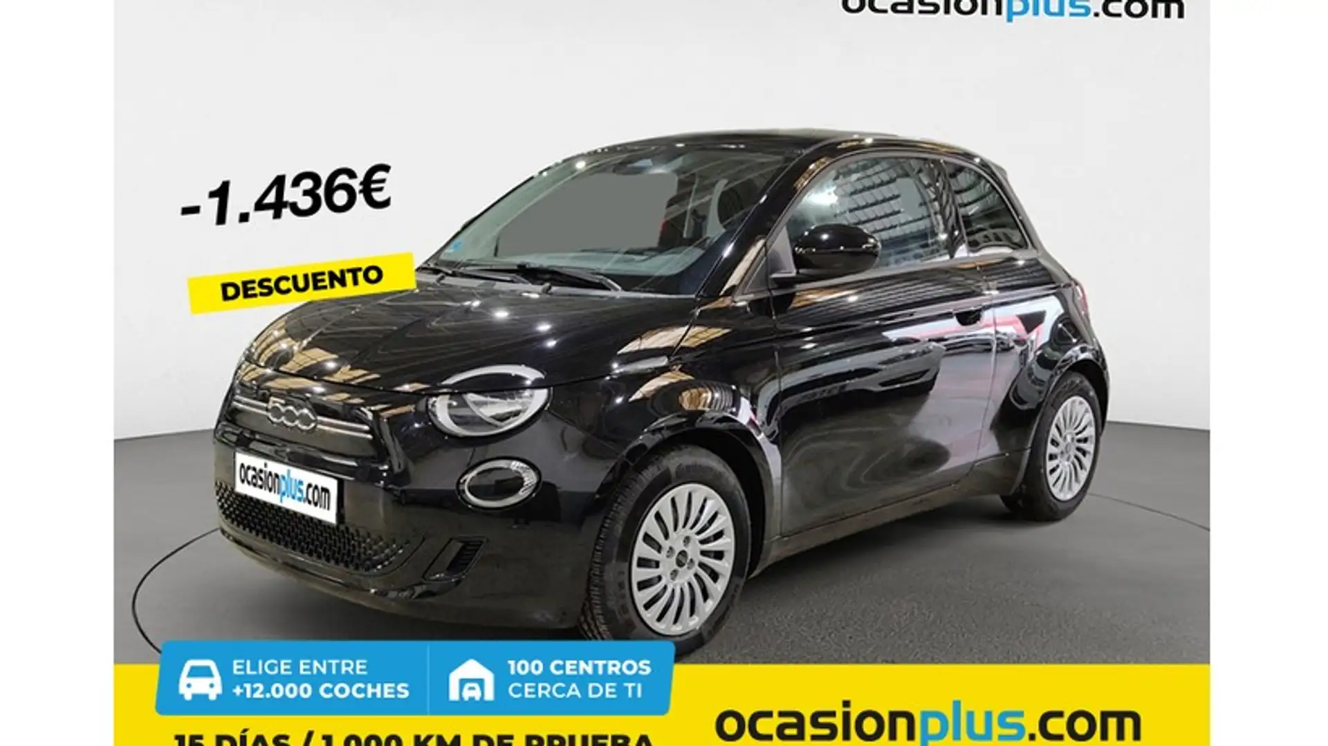 Fiat 500e 70Kw Action Negro - 1