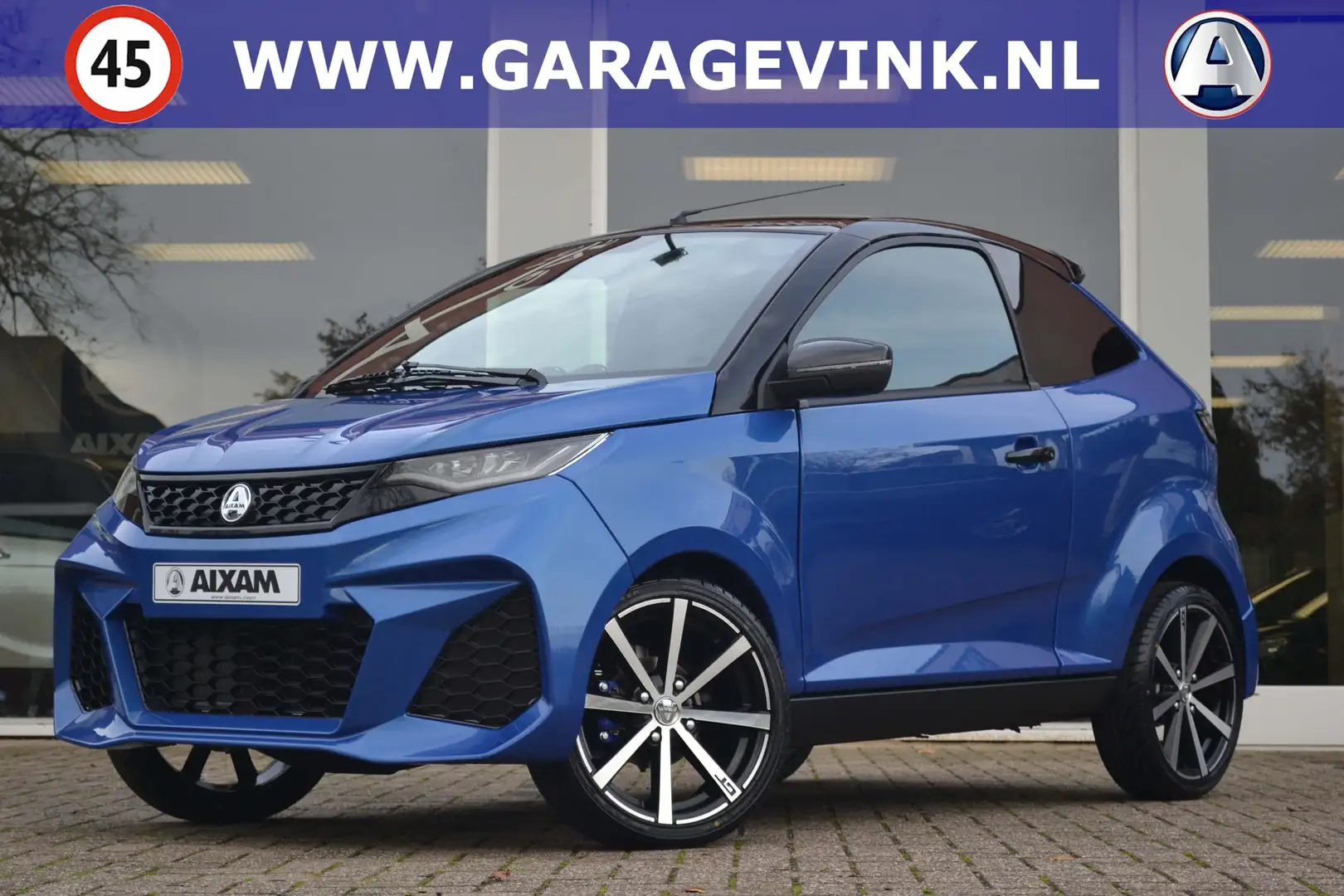 Aixam Coupe GTi Airco ABS Brommobiel *NIEUW* Blauw - 1