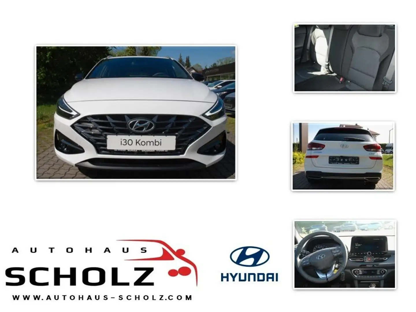 Hyundai i30 CW 1,0 DCT Connect & Go Navi Kamera SHZ Blanc - 1