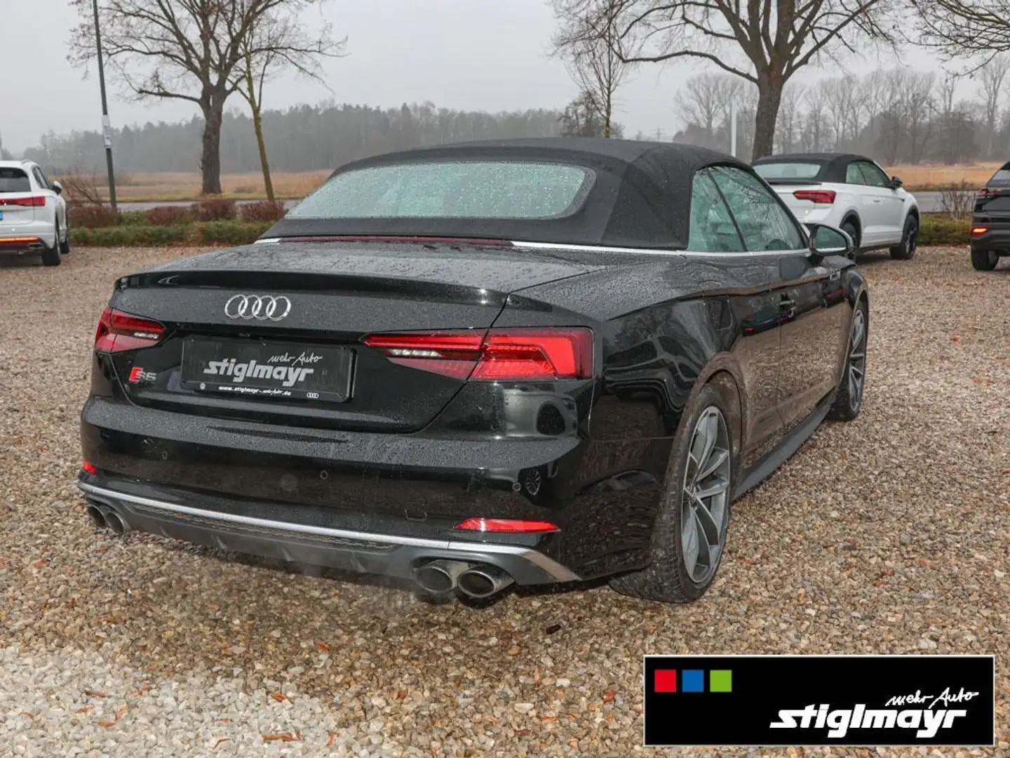 Audi S5 Cabriolet 3.0 TFSI Quattro LEDER+KAM+19`+SH Zwart - 2