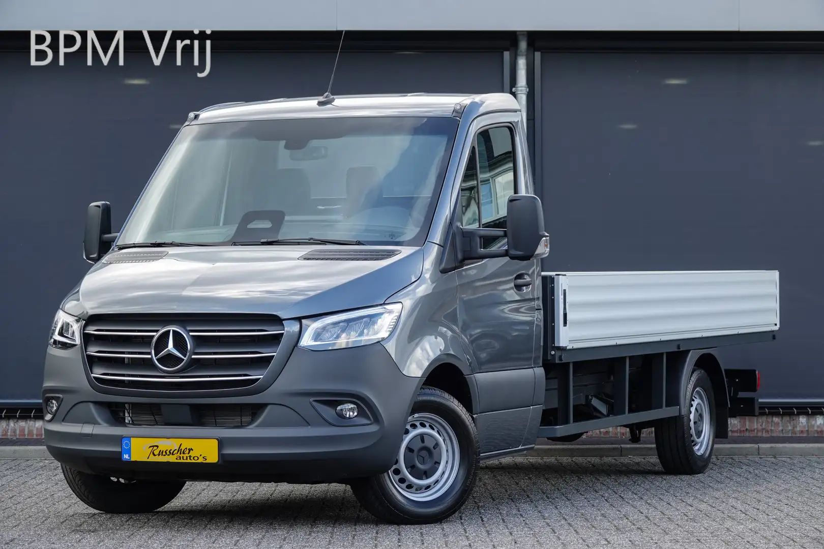 Mercedes-Benz Sprinter L3 | 319Cdi 190Pk 9G-Tronic | Open Laadbak | RWD | Grijs - 1